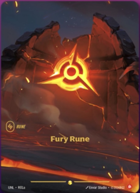 Fury Rune — Riftbound Basic Runes | Rift Emporium